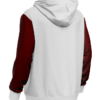 White Red Hoodie back