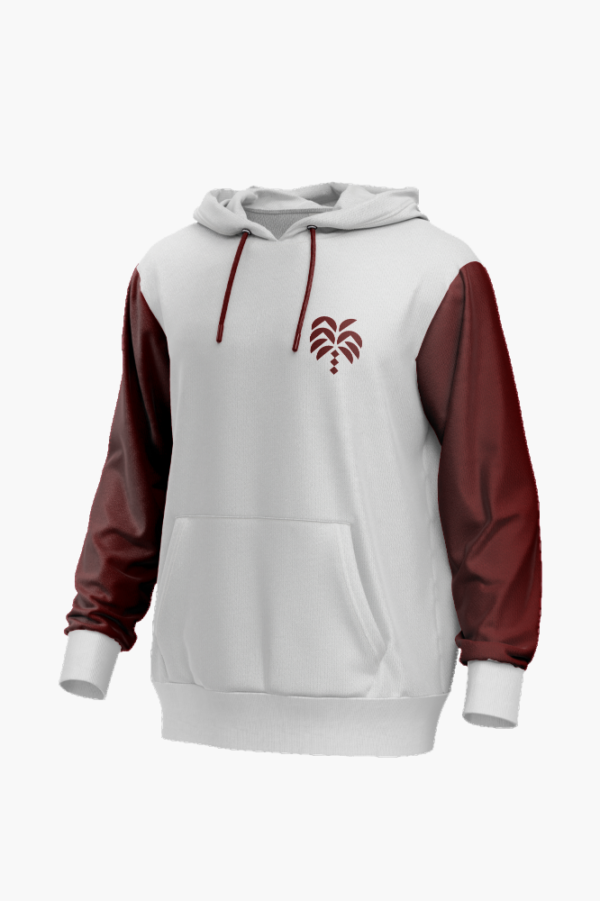 White Red Hoodie front